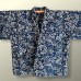 VESTE SAMUE EN COTON INDIGO À MOTIFS 007-224 